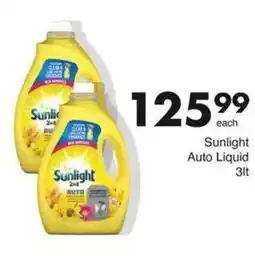 Save Sunlight Auto Liquid offer