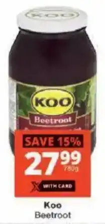 Checkers Koo Beetroot offer