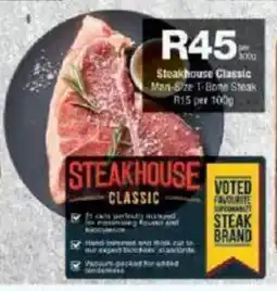 Checkers Steakhouse Classic Man-Size T-Bone Steak offer