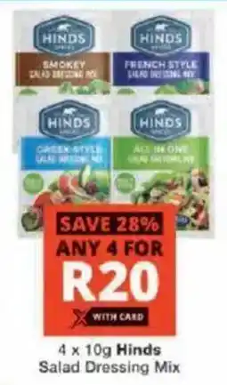 Checkers Hinds Salad Dressing Mix offer