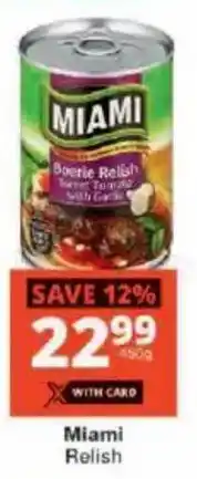 Checkers Miami Relish offer