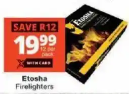 Checkers Etosha Firelighters offer