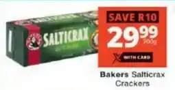 Checkers Bakers Salticrax Crackers offer