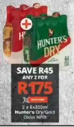Checkers Hunter's Dry/ Gold Cider NRB offer