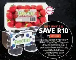 Checkers Frooties Mini/ Strawberries/ Frooties/ Export Quality/ Blueberries offer