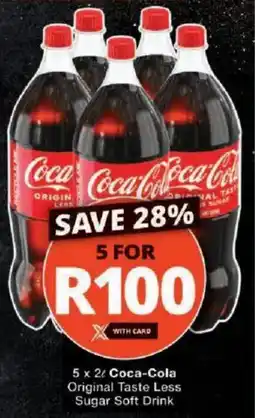 Checkers Coca-Cola Original Taste Less Sugar Soft Drink offer