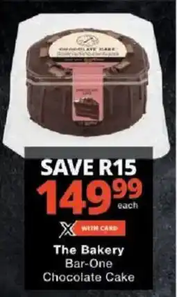 Checkers The Bakery Bar-One Chocolate Cake offer