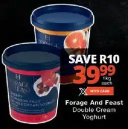 Checkers Forage And Feast Double Cream Yoghurt offer