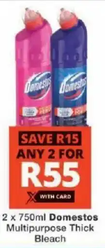 Checkers Domestos Multipurpose Thick Bleach offer