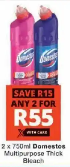 Checkers Domestos Multipurpose Thick Bleach offer