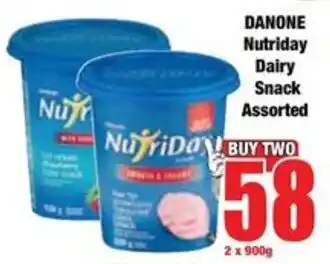 Boxer DANONE Nutriday Dairy Snack Assorted offer