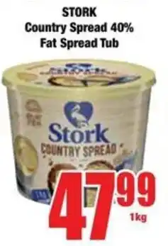 Boxer STORK Country Spread 40% Fat Spread Tub offer