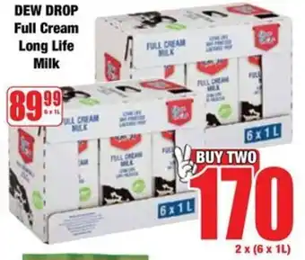 Boxer DEW DROP Full Cream Long Life Milk offer