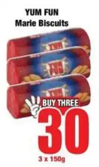 Boxer YUM FUN Marie Biscuits offer