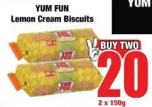 Boxer YUM FUN Lemon Cream Biscuits offer