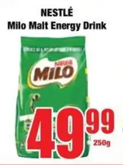 Boxer NESTLÉ Milo Malt Energy Drink offer