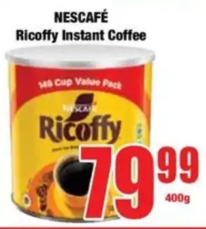 Boxer NESCAFÉ Ricoffy Instant Coffee offer
