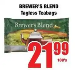 Boxer BREWER'S BLEND Tagless Teabags offer