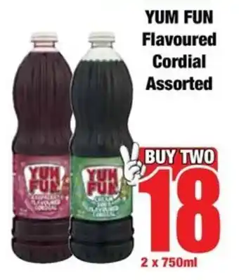 Boxer YUM FUN Flavoured Cordial Assorted offer