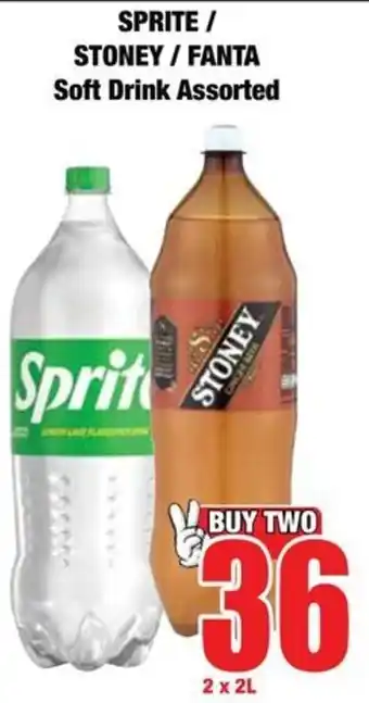 Boxer Sprite/ stoney/ fanta soft drink assorted offer
