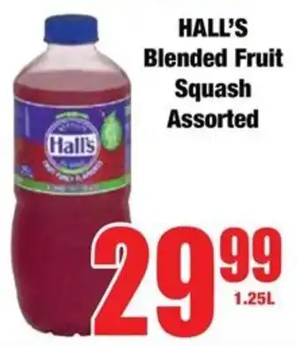 Boxer HALL'S Blended Fruit Squash Assorted offer