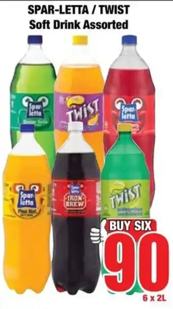 Boxer Spar-letta/ Twist Soft Drink Assorted offer
