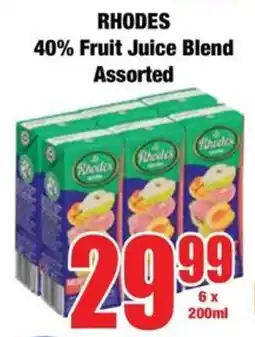 Boxer RHODES 40% Fruit Juice Blend Assorted offer