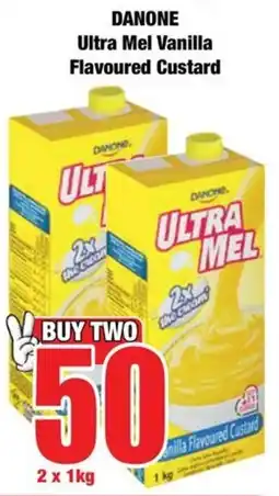 Boxer DANONE Ultra Mel Vanilla Flavoured Custard offer