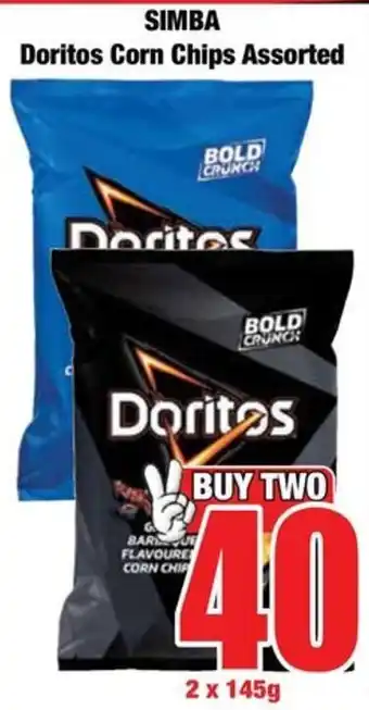 Boxer SIMBA Doritos Corn Chips Assorted offer