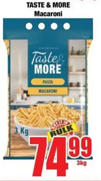 Boxer TASTE & MORE Macaroni offer