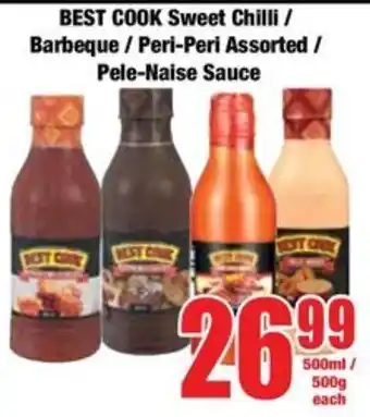 Boxer BEST COOK Sweet Chilli/ Barbeque / Peri-Peri Assorted/ Pele-Naise Sauce offer