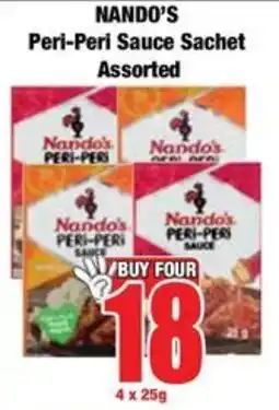 Boxer NANDO'S Peri-Peri Sauce Sachet Assorted offer