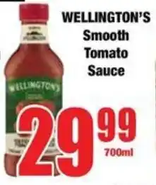 Boxer WELLINGTON'S Smooth Tomato Sauce offer