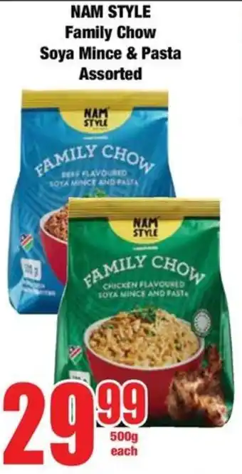 Boxer NAM STYLE Family Chow Soya Mince & Pasta Assorted offer