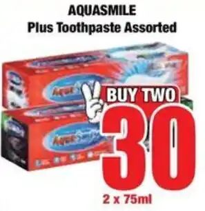 Boxer AQUASMILE Plus Toothpaste Assorted offer
