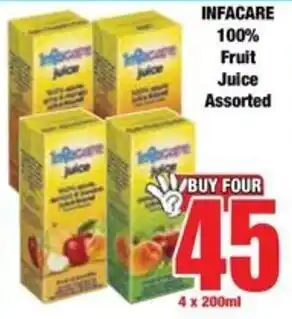 Boxer INFACARE 100% Fruit Juice Assorted offer