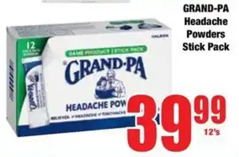 Boxer GRAND-PA Headache Powders Stick Pack offer