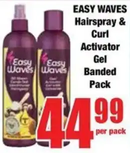 Boxer EASY WAVES Hairspray & Curl Activator Gel Banded Pack offer