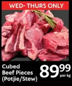 Oxford Freshmarket Cubed Beef Pieces Potjie/ Stew offer