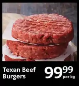 Oxford Freshmarket Texan Beef Burgers offer