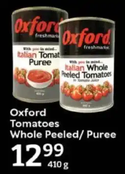 Oxford Freshmarket Oxford Tomatoes Whole Peeled/ Puree offer
