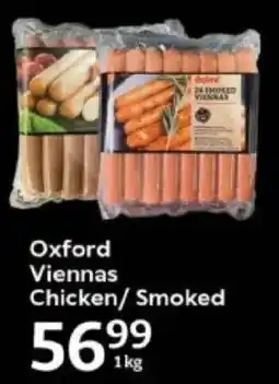 Oxford Freshmarket Oxford Viennas Chicken/ Smoked offer