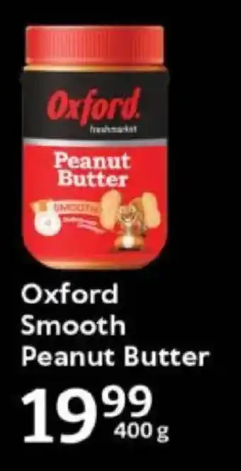 Oxford Freshmarket Oxford Smooth Peanut Butter offer