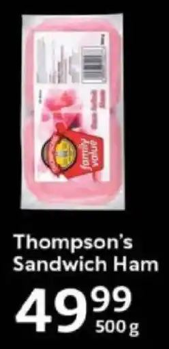 Oxford Freshmarket Thompson's Sandwich Ham offer