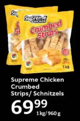 Oxford Freshmarket Supreme Chicken Crumbed Strips/ Schnitzels offer