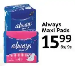 Oxford Freshmarket Always Maxi Pads offer