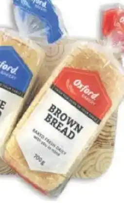 Oxford Freshmarket Oxford Sliced/ Unsliced Brown Bread offer