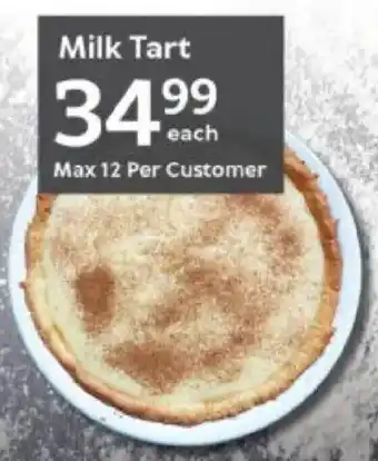 Oxford Freshmarket Milk Tart offer