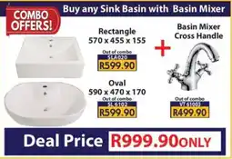 Laduma Hardware catalogue Buy any Sink Basin with Basin Mixer offer