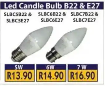 Laduma Hardware catalogue Led Candle Bulb B22 & E27 offer
